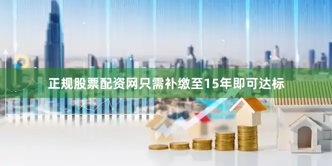 正规股票配资网只需补缴至15年即可达标